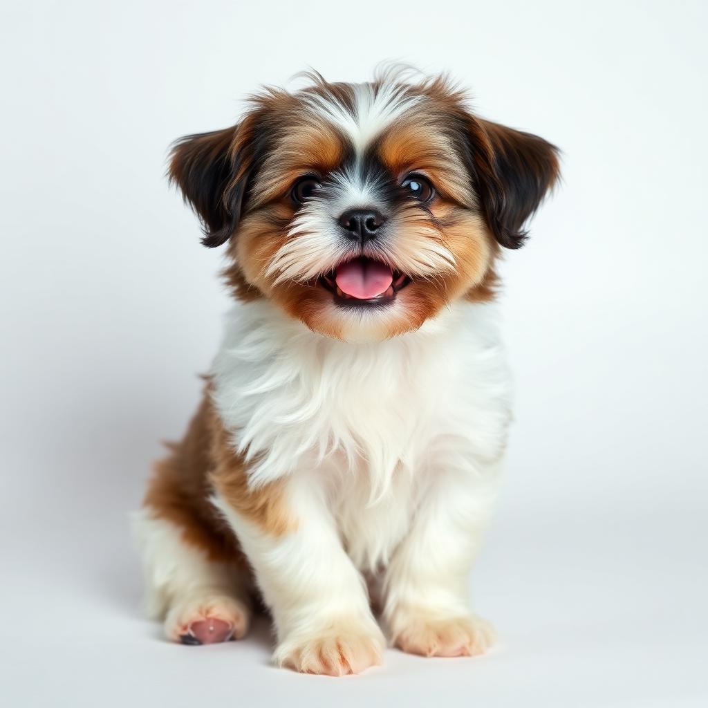 Shihtzu feliz e bem cuidado